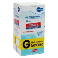 Acetilcisteína xarope 40 mg/ml adulto com 120 ml EMS sem açucar