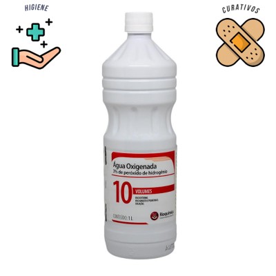 Água oxigenada volume 10 1 litro Rioquímica