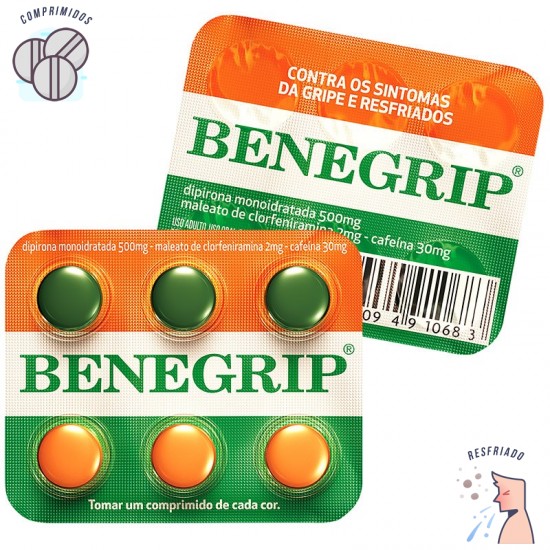 Benegrip com 6 comprimidos