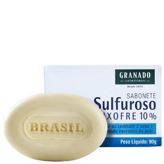 Sabonete Granado sulfuroso enxofre 10% barra 90 g
