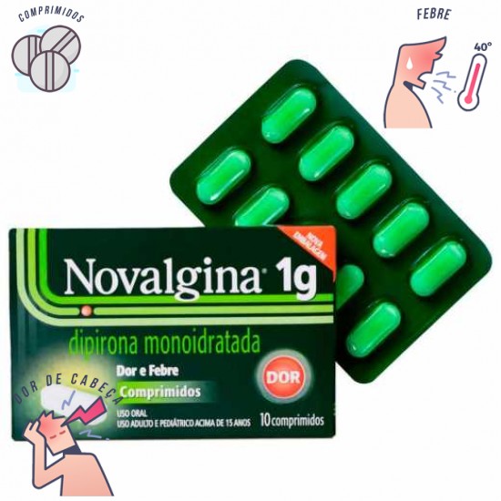 Novalgina 1g 10 comprimidos